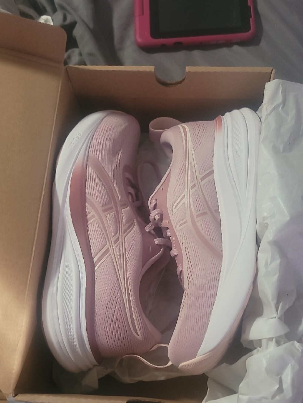 NWT ASICS women's GEL-PULSE 17 Running Sneakers Morganite Pearl Pink 9.5 Women - Picture 2 of 4